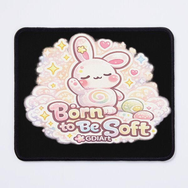 Item preview, Mello the Mochi Bunny - Born to Be Soft designed and sold by GDIArt.