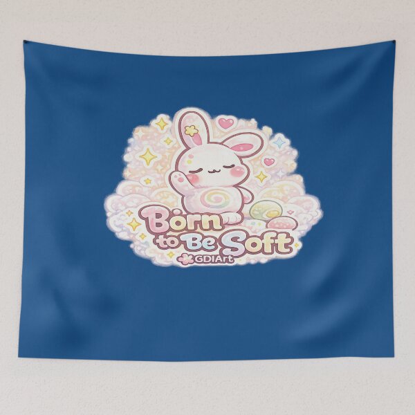 Item preview, Mello the Mochi Bunny - Born to Be Soft designed and sold by GDIArt.