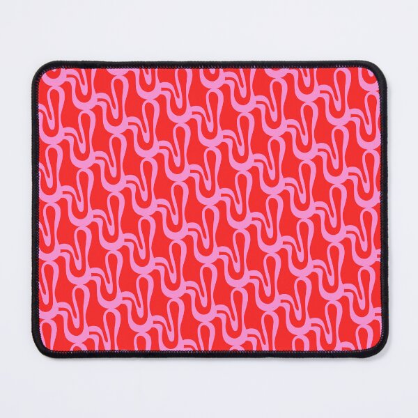 Item preview, Preppy Pink and Red Pop Wiggle Contemporary Abstract Pattern designed and sold by kierkegaard.