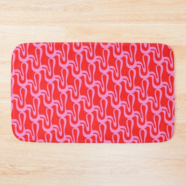 Item preview, Preppy Pink and Red Pop Wiggle Contemporary Abstract Pattern designed and sold by kierkegaard.