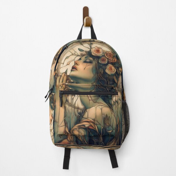 Item preview, Art Nouveau Woman With Roses Decorative designed and sold by Shoot-The-Moon.