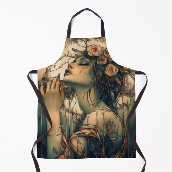Item preview, Art Nouveau Woman With Roses Decorative designed and sold by Shoot-The-Moon.