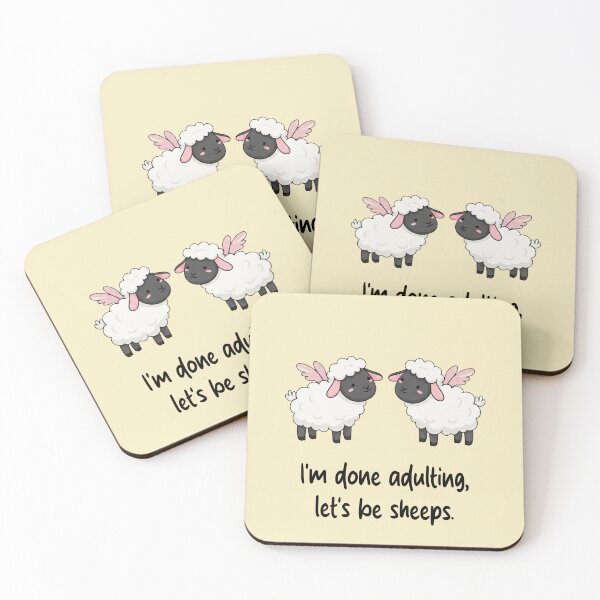 Item preview, Funny Sheep I'm Done Adulting Lets Be Sheeps Animal Boys Girls Kids designed and sold by FurryHavenPH.