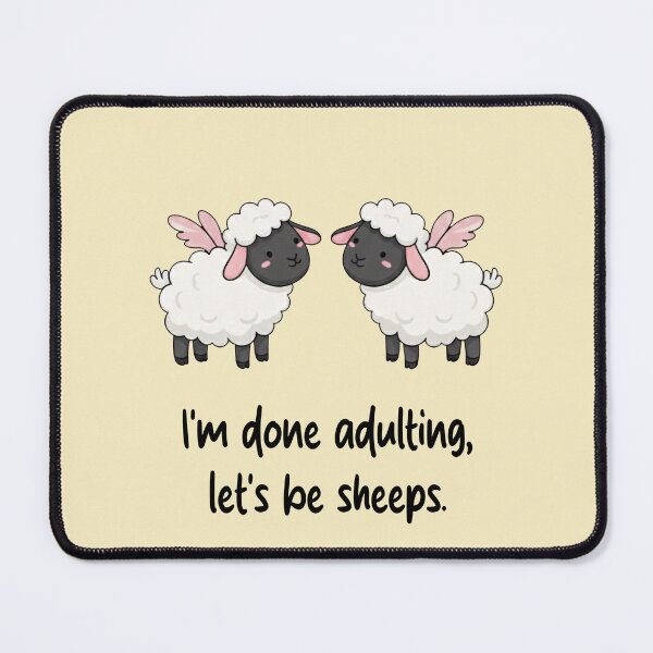 Item preview, Funny Sheep I'm Done Adulting Lets Be Sheeps Animal Boys Girls Kids designed and sold by FurryHavenPH.