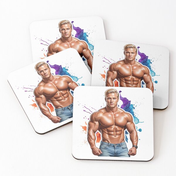 Item preview, Color Splash Physique – Dynamic Fitness Art #160 designed and sold by ForeverPrintsOK.