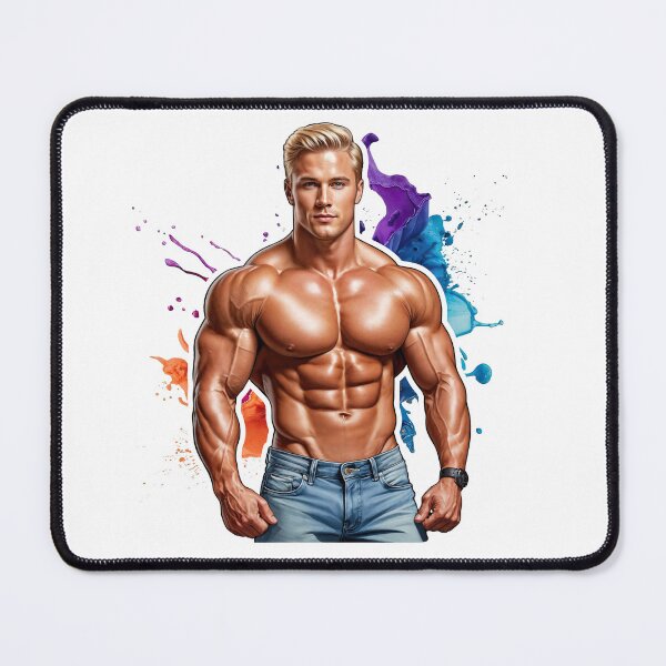 Item preview, Color Splash Physique – Dynamic Fitness Art #160 designed and sold by ForeverPrintsOK.