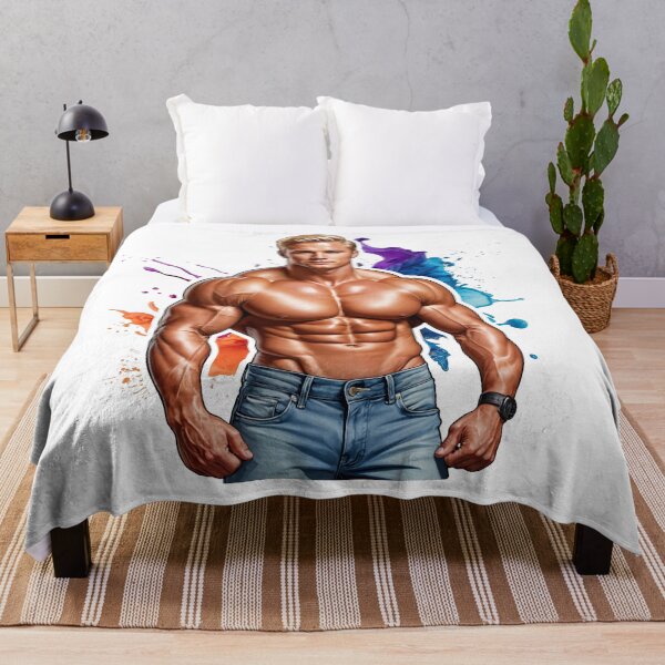Item preview, Color Splash Physique – Dynamic Fitness Art #160 designed and sold by ForeverPrintsOK.