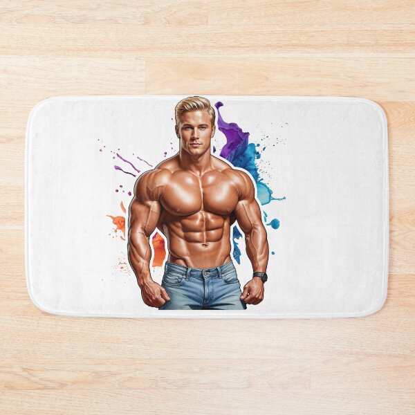 Item preview, Color Splash Physique – Dynamic Fitness Art #160 designed and sold by ForeverPrintsOK.