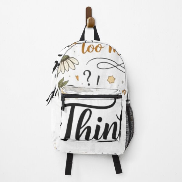 Item preview, Thinking Too Much – Minimal Aesthetic Mental Health Quote Design designed and sold by Sanika arts .