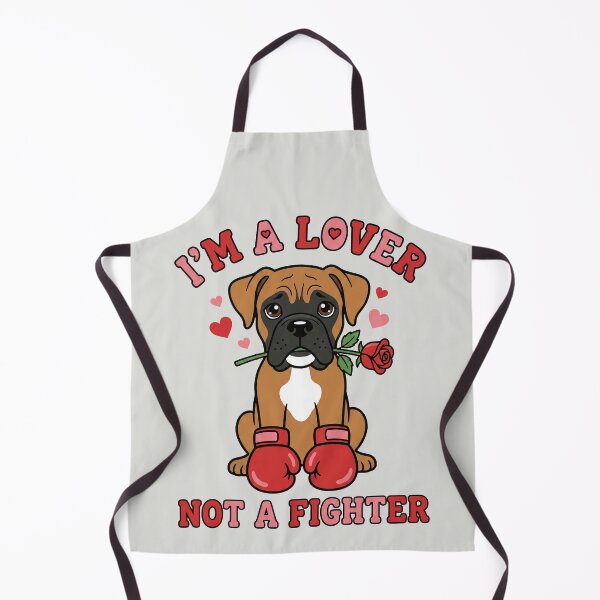 Item preview, Lover Not A Fighter - Cute Boxer Dog designed and sold by DigitalGlade.