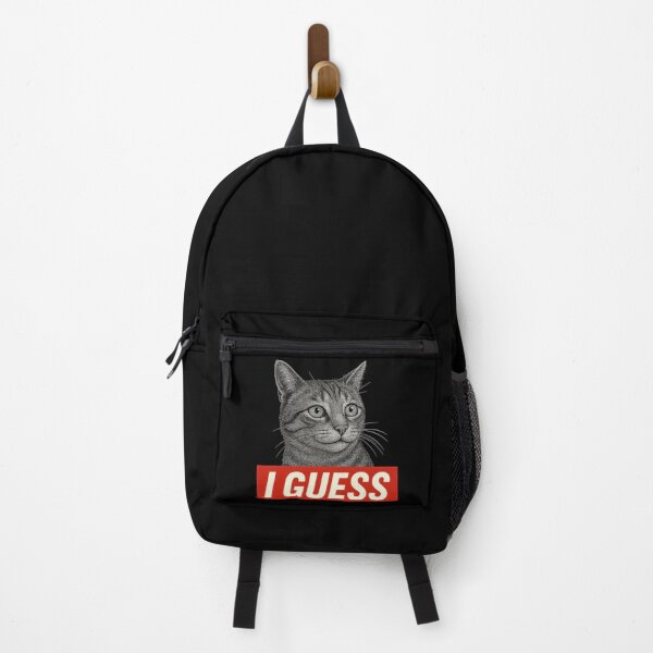 Item preview, I GUESS Cat Meme – Minimalist Indifferent Cat Illustration designed and sold by sorryNOTsorry.brand.