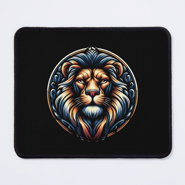 Item preview, Colorful lion illustration with intricate details and a majestic expression. designed and sold by beast-net.