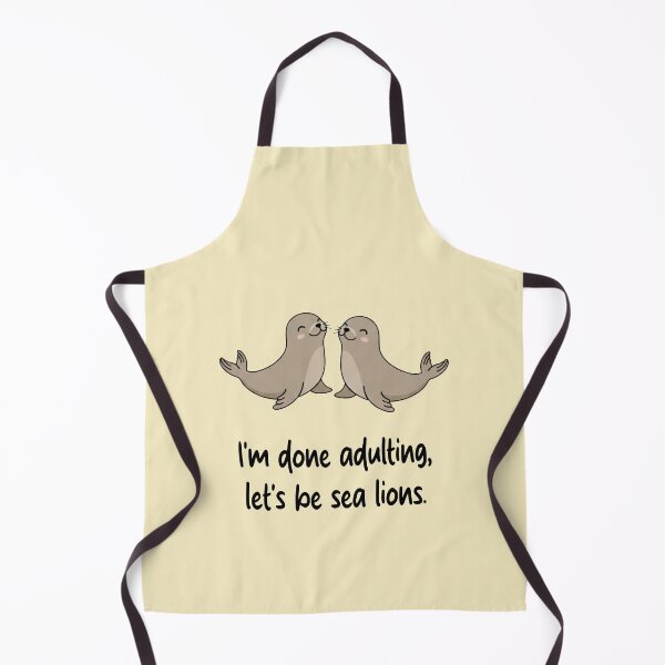 Item preview, Funny Sea Lion I'm Done Adulting Lets Be Sea Lions Animal Boys Girls Kids designed and sold by FurryHavenPH.