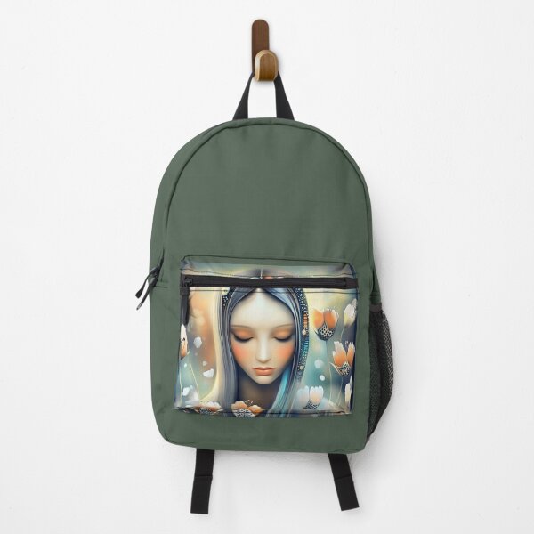 Item preview, Serene Woman With Flowers Dreamlike Portrait designed and sold by Shoot-The-Moon.