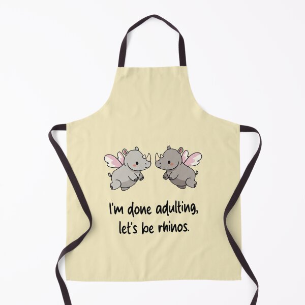 Item preview, Funny Rhino I'm Done Adulting Lets Be Rhinos Animal Boys Girls Kids designed and sold by FurryHavenPH.