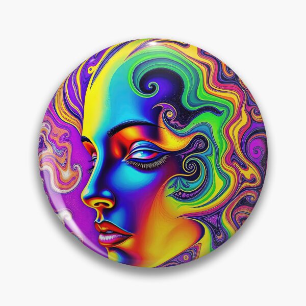 Item preview, Psychedelic Neon Swirl Abstract Wall Art designed and sold by Alma47.