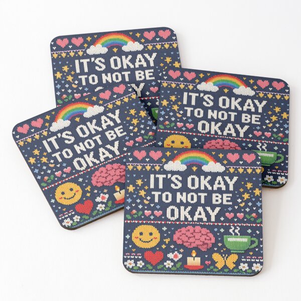 Item preview, Mental Health Knit Design: It's Okay Not To Be Okay designed and sold by Mauswohn.