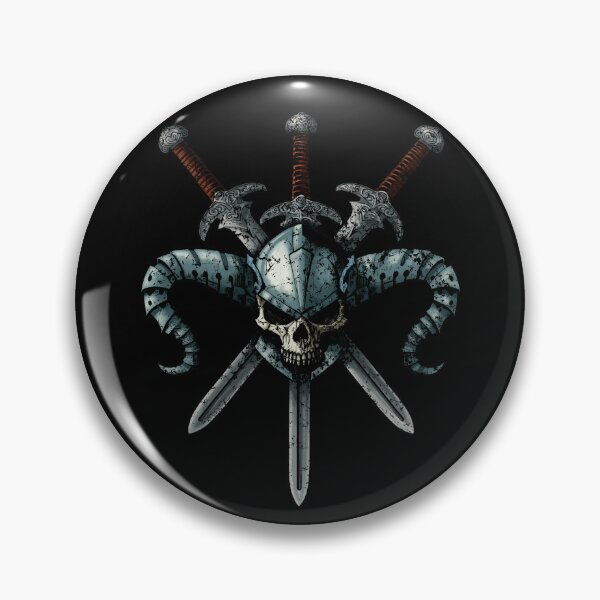 Item preview, Warrior Skull 3 swords designed and sold by I-gor.