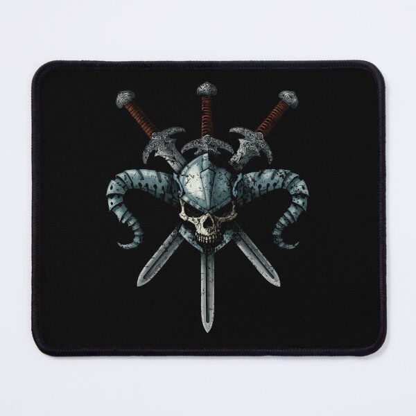Item preview, Warrior Skull 3 swords designed and sold by I-gor.