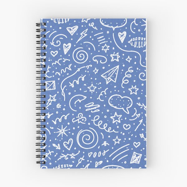 Item preview, Blue Sketch Doodle Pattern – Hand Drawn Abstract Seamless Aesthetic Pattern designed and sold by DrizzyV.