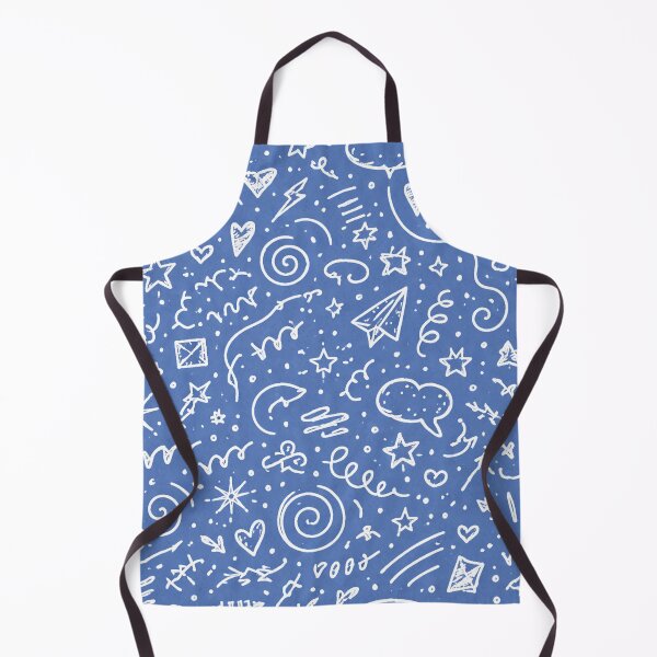 Item preview, Blue Sketch Doodle Pattern – Hand Drawn Abstract Seamless Aesthetic Pattern designed and sold by DrizzyV.