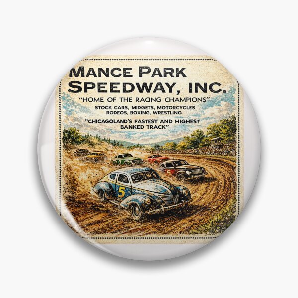 Item preview, Mance Park Auto Races Poster Variation color version designed and sold by Helios Be. Lavsh.