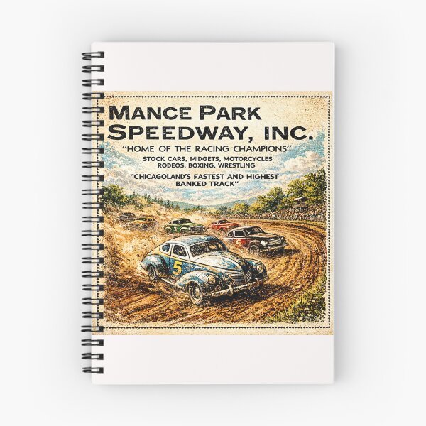 Item preview, Mance Park Auto Races Poster Variation color version designed and sold by Helios Be. Lavsh.