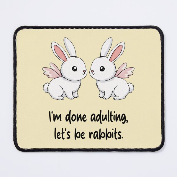 Item preview, Funny Rabbit I'm Done Adulting Lets Be Rabbits Animal Boys Girls Kids designed and sold by FurryHavenPH.