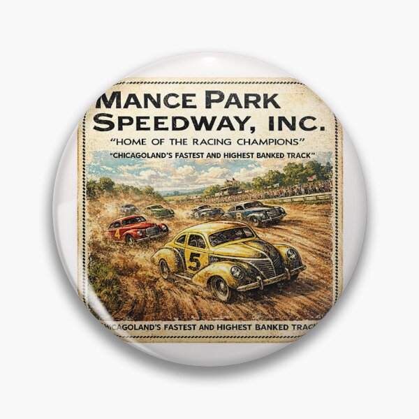Item preview, Mance Park Auto Races Poster Variation color version#1 designed and sold by Helios Be. Lavsh.