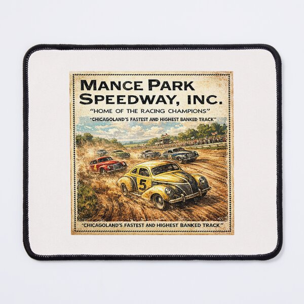 Item preview, Mance Park Auto Races Poster Variation color version#1 designed and sold by Helios Be. Lavsh.