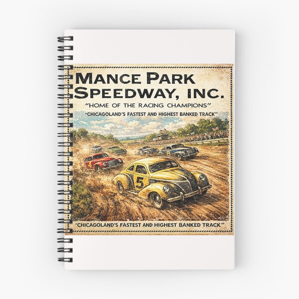 Item preview, Mance Park Auto Races Poster Variation color version#1 designed and sold by Helios Be. Lavsh.