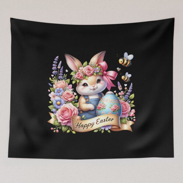Item preview, Happy Easter Rabbit – Cute Bunny Illustration for Shirts designed and sold by artedigital99.