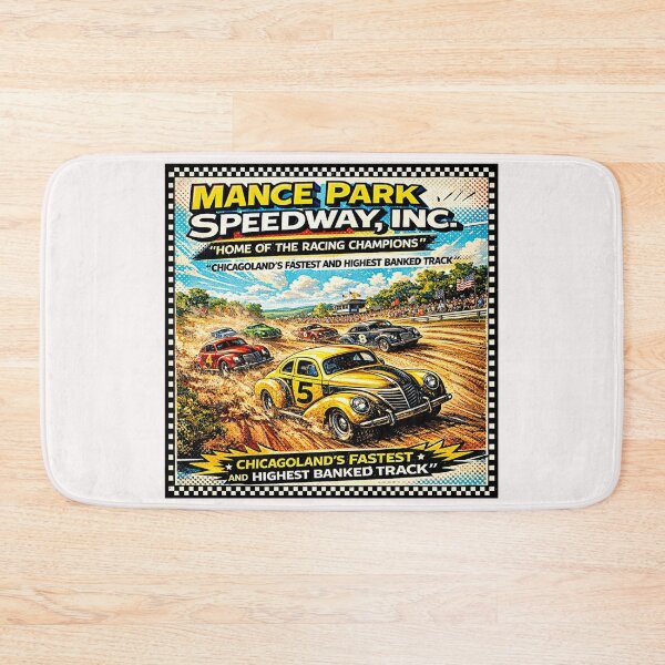 Item preview, Mance Park Auto Races Poster Variation color version#2 designed and sold by Helios Be. Lavsh.