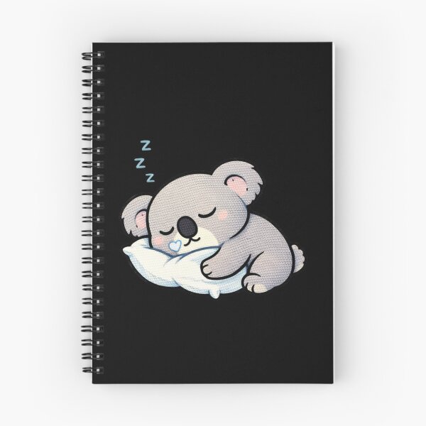 Item preview, Sleepy Koala Hugging Pillow – Cute Kawaii Lazy Sleep Meme Embroidered Patch Style designed and sold by ColorSplash123.