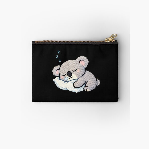 Item preview, Sleepy Koala Hugging Pillow – Cute Kawaii Lazy Sleep Meme Embroidered Patch Style designed and sold by ColorSplash123.