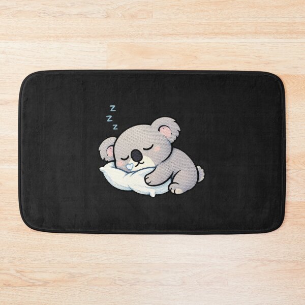Item preview, Sleepy Koala Hugging Pillow – Cute Kawaii Lazy Sleep Meme Embroidered Patch Style designed and sold by ColorSplash123.