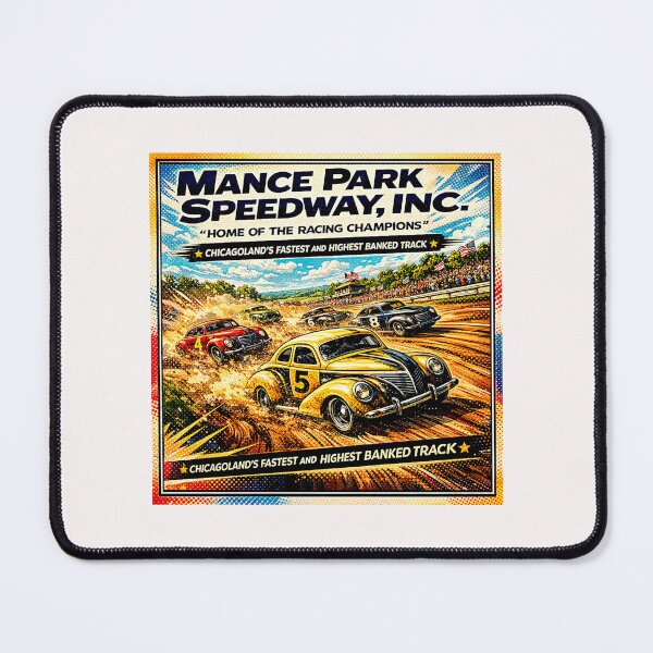Item preview, Mance Park Auto Races Poster Variation color version#3 designed and sold by Helios Be. Lavsh.