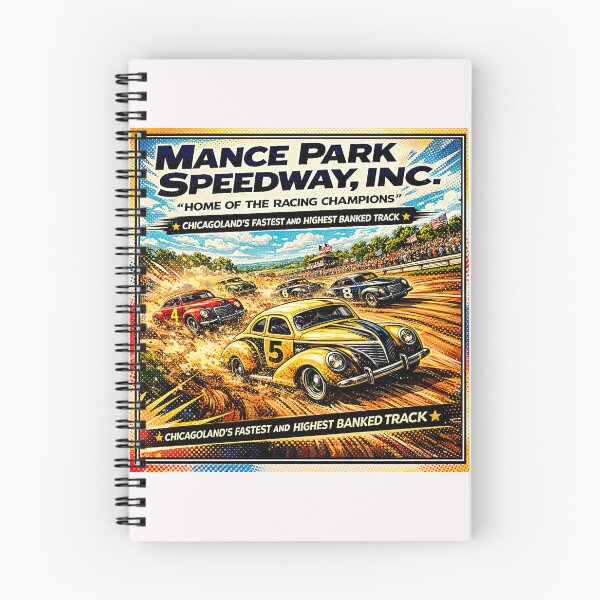 Item preview, Mance Park Auto Races Poster Variation color version#3 designed and sold by Helios Be. Lavsh.