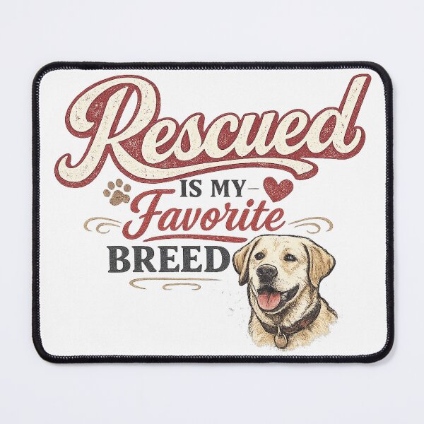 Item preview, Rescued Is My Favorite Breed designed and sold by edman765.