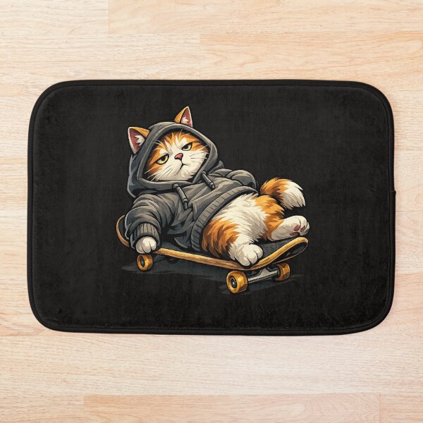 Aperçu de l'œuvre Chat paresseux en sweat à capuche créée et vendue par Raddoodles.