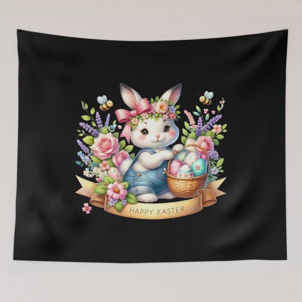 Item preview, Adorable Easter Bunny – Spring Holiday Rabbit Design designed and sold by artedigital99.