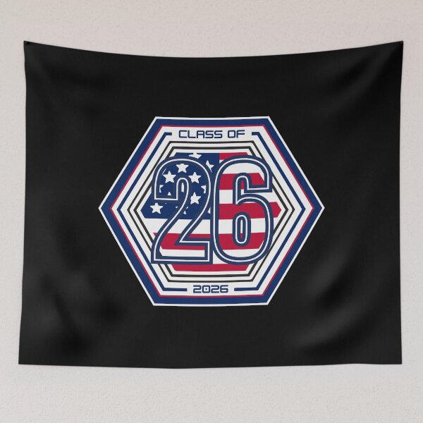 Item preview, Class of 2026 – Patriotic Senior Year Graduation Design with American Flag Style designed and sold by GFamilyC.