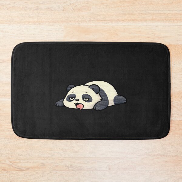 Item preview, Lazy Burnout Panda – Cute Kawaii Exhausted Panda Meme Embroidered Patch Style designed and sold by ColorSplash123.