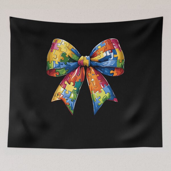 Item preview, Autism Coquette Bow Autism Awareness designed and sold by Boutkimaewab.