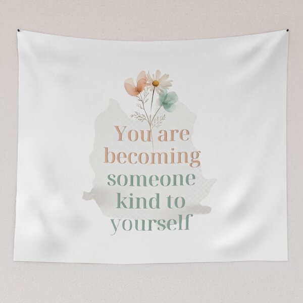 Item preview, Becoming Kind to Yourself Floral designed and sold by CoquetteLunaCo.