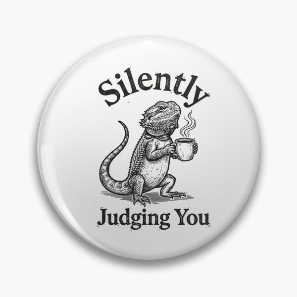 Item preview, Silently Judging You - Funny Bearded Dragon Coffee Lover Reptile Design designed and sold by gooseprinttees.