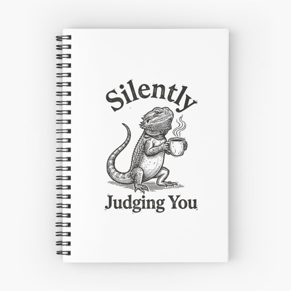 Item preview, Silently Judging You - Funny Bearded Dragon Coffee Lover Reptile Design designed and sold by gooseprinttees.