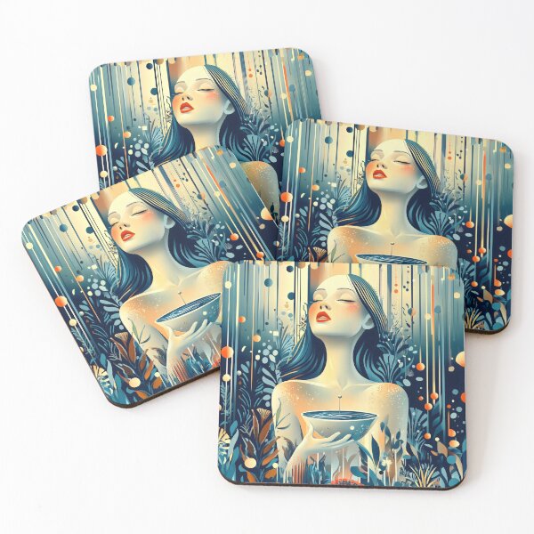 Item preview, Spiritual Woman Holding Bowl Dreamlike Portrait designed and sold by Shoot-The-Moon.