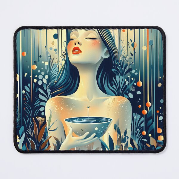 Item preview, Spiritual Woman Holding Bowl Dreamlike Portrait designed and sold by Shoot-The-Moon.