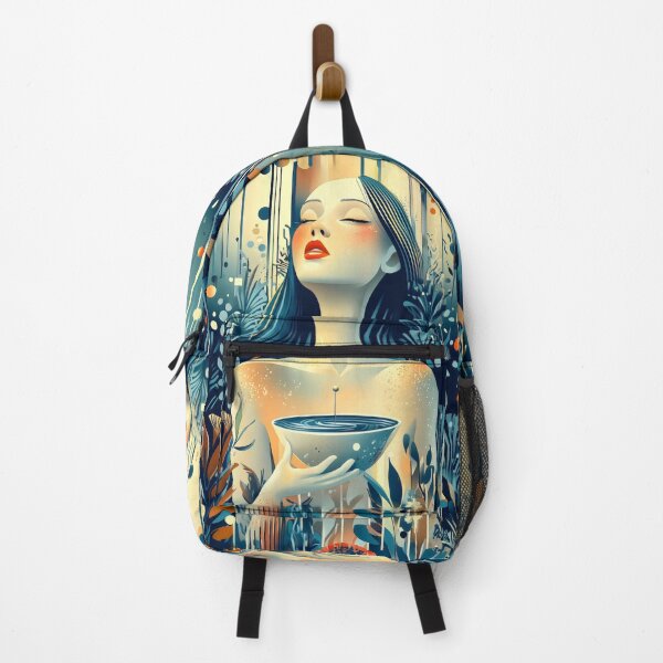 Item preview, Spiritual Woman Holding Bowl Dreamlike Portrait designed and sold by Shoot-The-Moon.